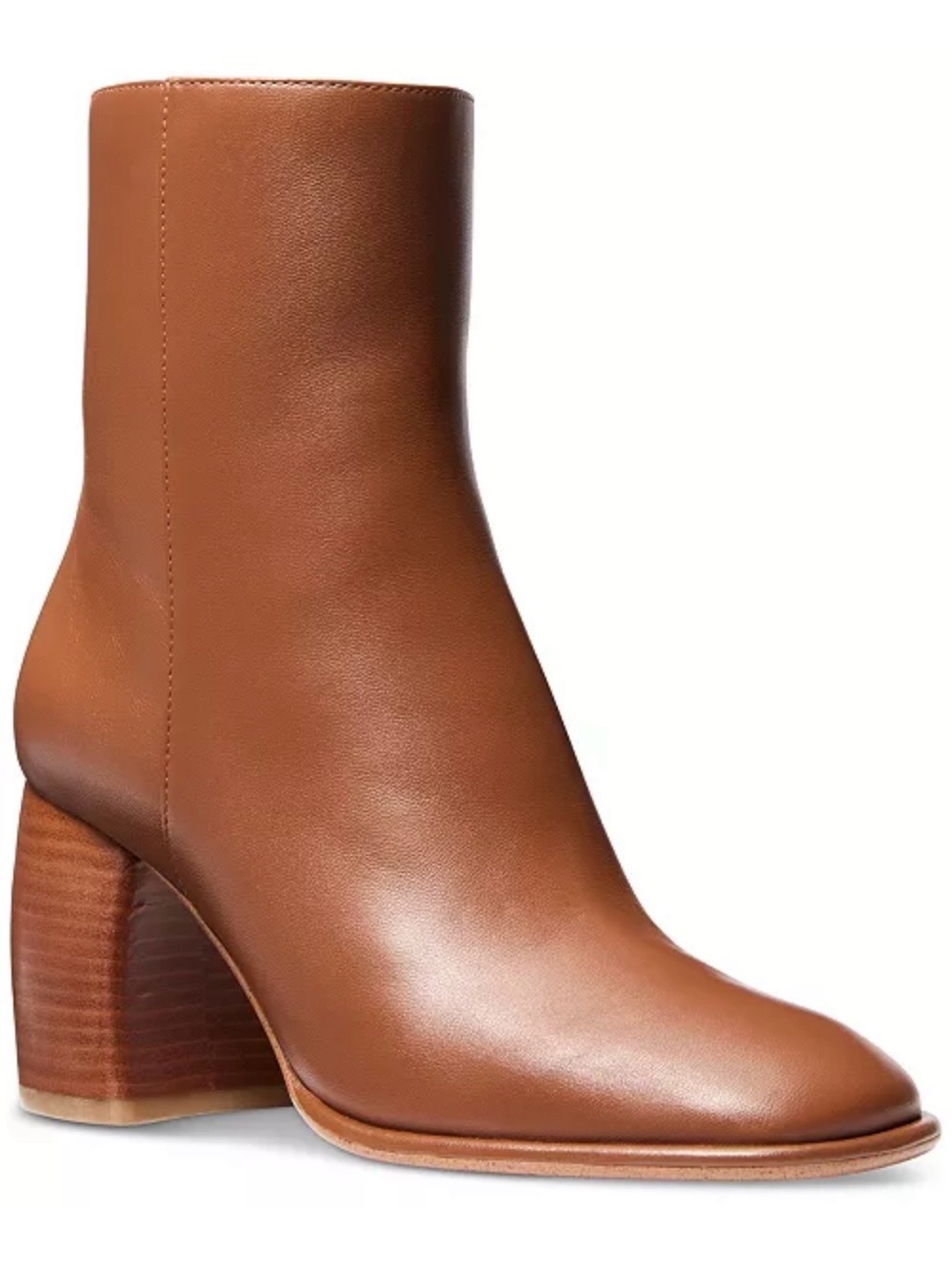 NWB Michael Kors Womens Maide Leather Booties - Brown Size US 10